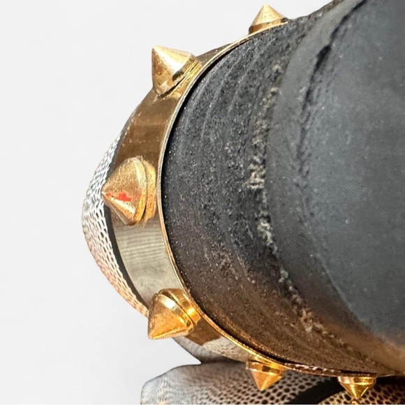 Sam Edelman Black and Gold Ankle Boots - Picture 8 of 8